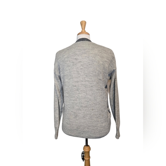 Vtg 70s 80s Eaton’s Birkdale Wool Knit Cardigan Sweater Brick Pattern Canada - Picture 3 of 8